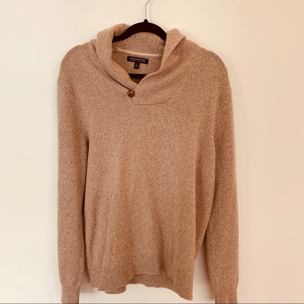 Banana Republic Shawl-Collar Sweater, Large